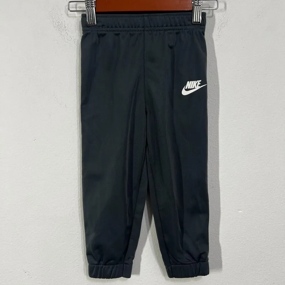 Nike Logo 2 Piece‎ Set Black Zip Jacket & Pant Tracksuit Toddler 24M Gray Baby